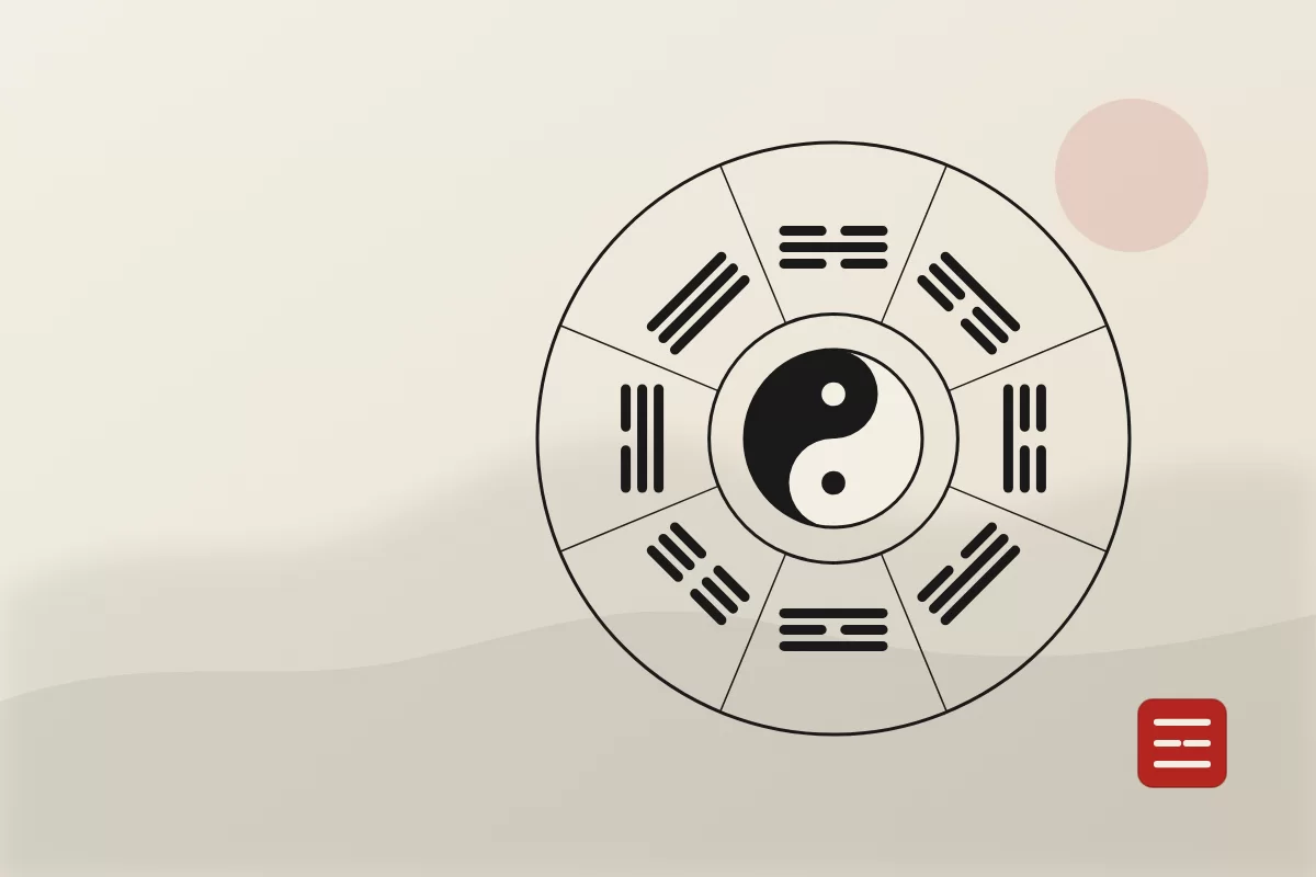 Cách xem hướng nhà theo tuổi bằng Bát trạch: 5 bước tự tính: minh họa nét mực