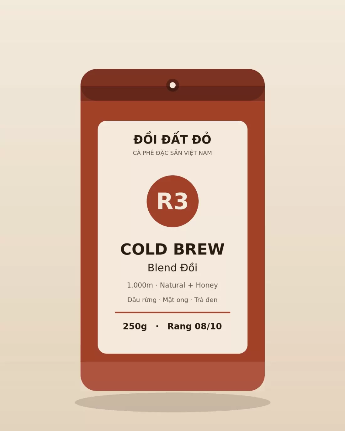 Blend Cold Brew Đồi — túi cà phê Rang vừa