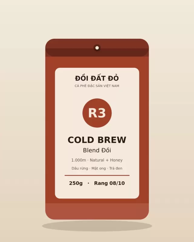 Blend Cold Brew Đồi — túi cà phê Rang vừa 250g