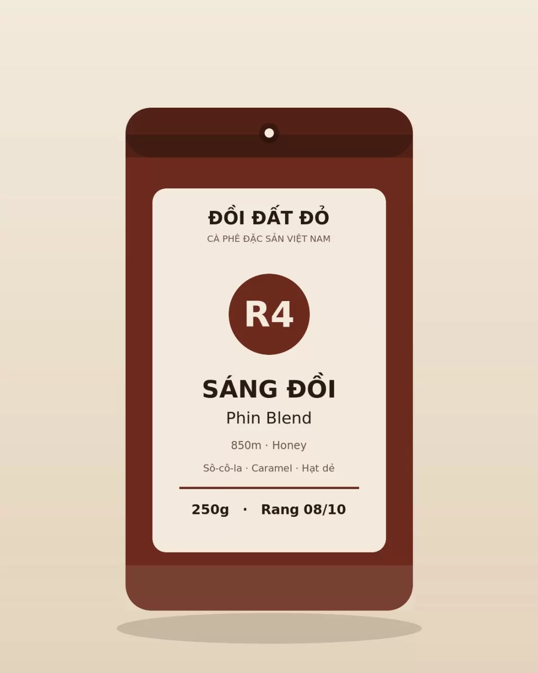 Blend Phin Sáng Đồi — túi cà phê Vừa – đậm