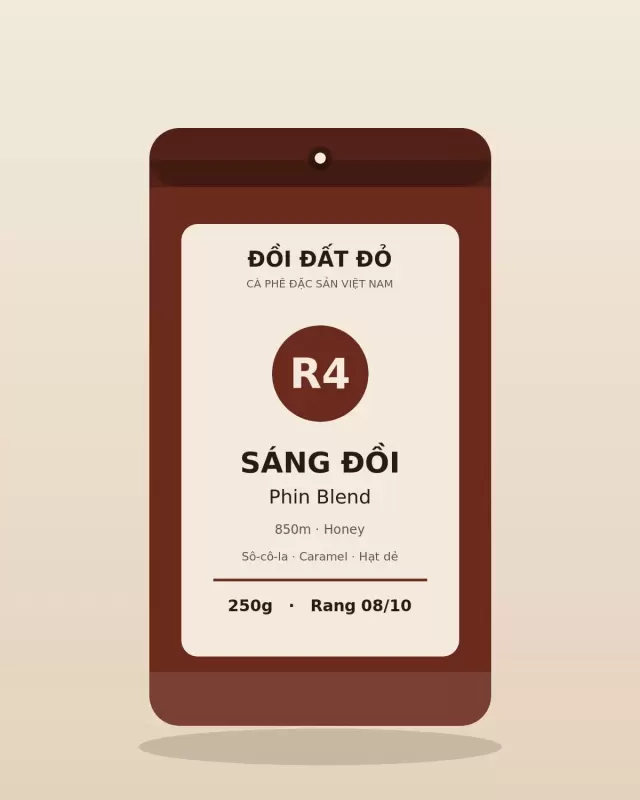 Blend Phin Sáng Đồi — túi cà phê Vừa – đậm 250g