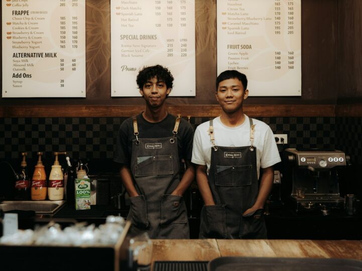 Tạp dề & áo barista chuỗi cà phê