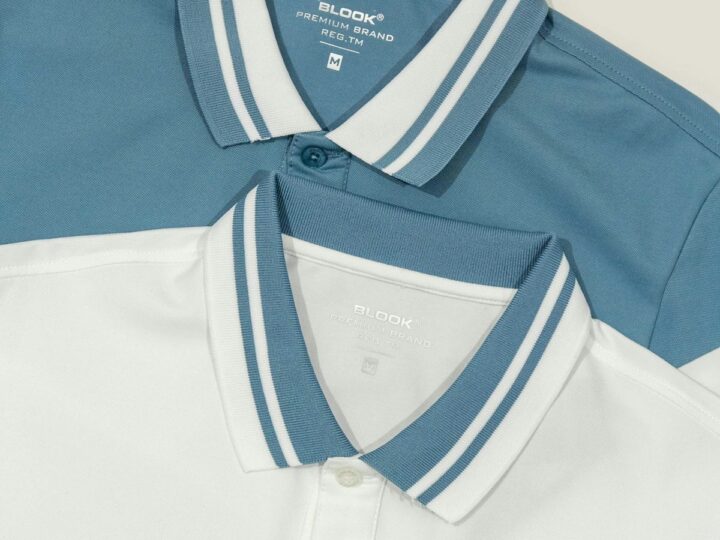 Áo polo phối viền cổ