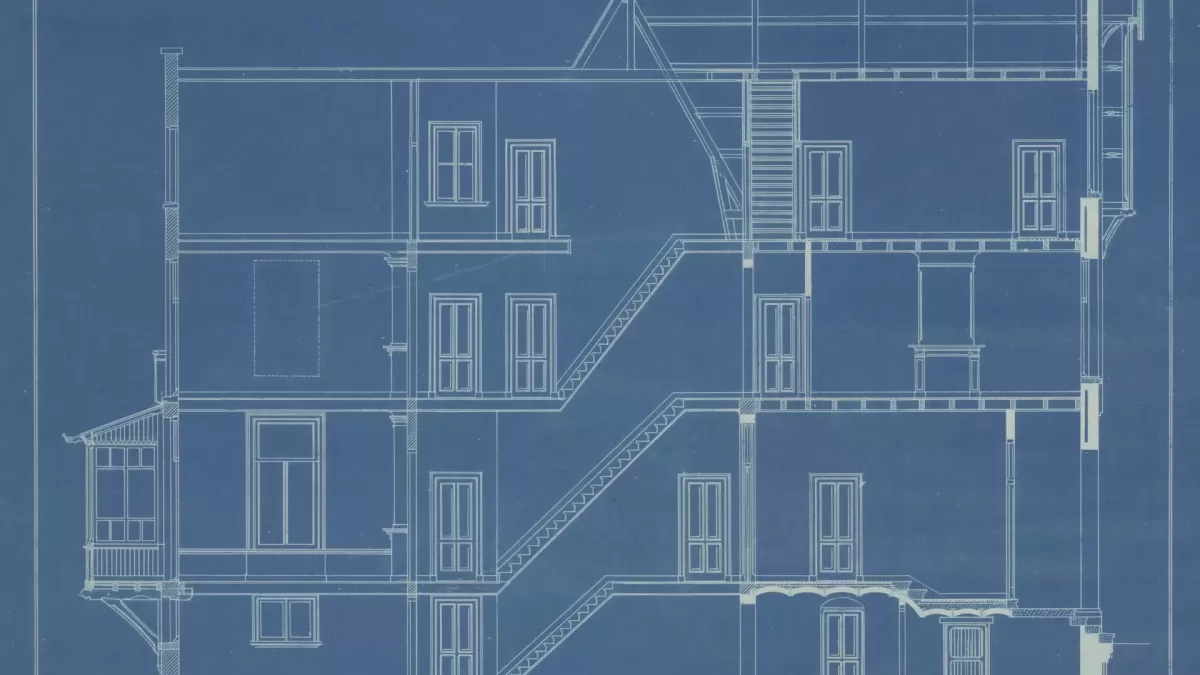Bản vẽ kiến trúc mặt bằng của toà nhà nhiều tầng