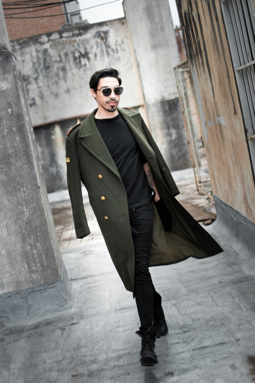 Trench gabardine Gió Mùa