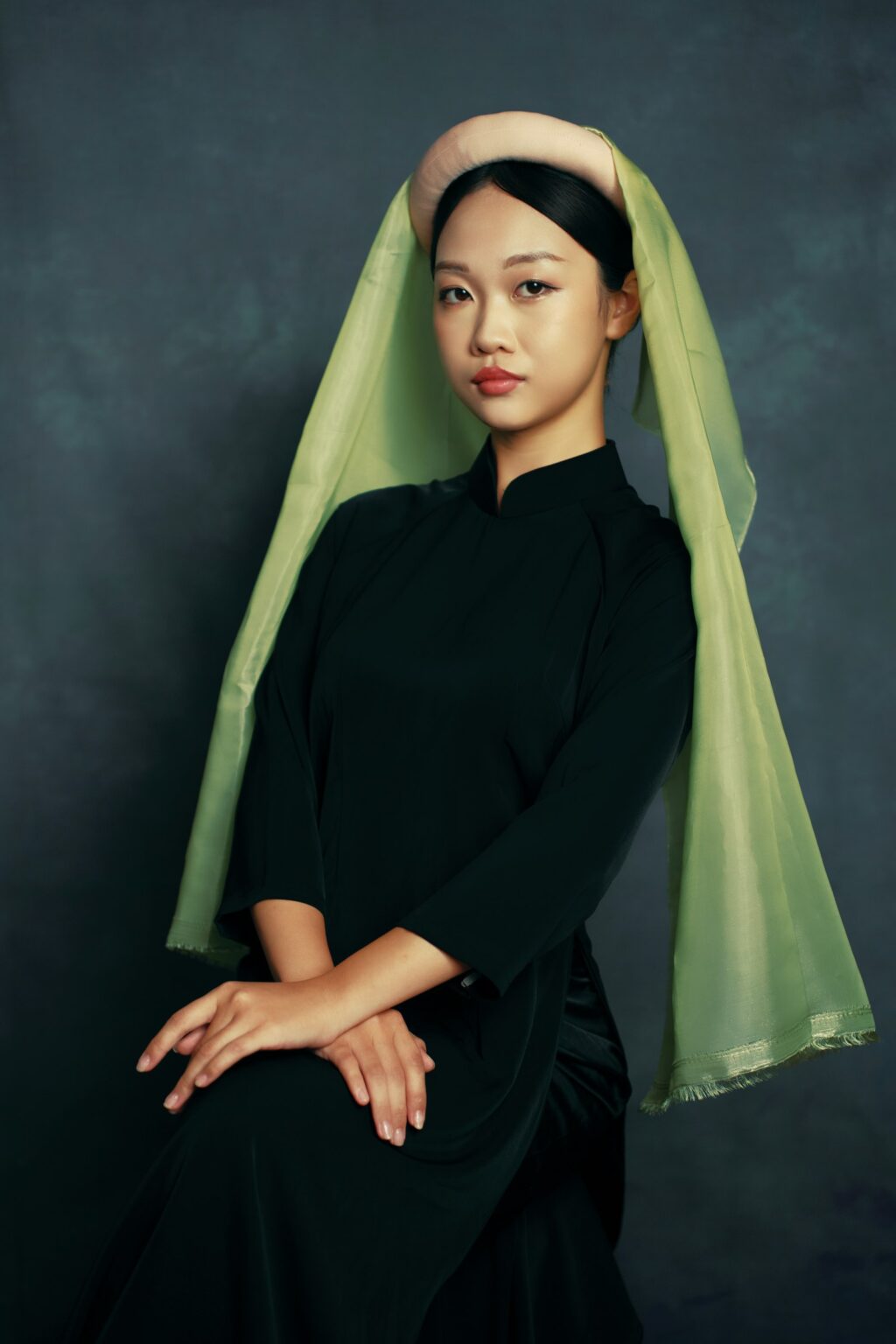 Áo dài nhung Mặc Lan