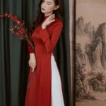 Áo dài lụa Trầm Hương