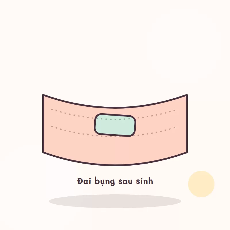 Minh hoạ sản phẩm: Đai nịt bụng sau sinh co giãn 4 chiều