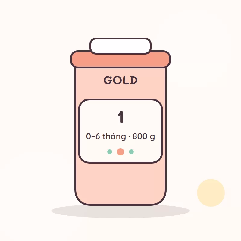 Minh hoạ sản phẩm: Sữa công thức Bình Minh Gold 1 (0–6 tháng) 800 g