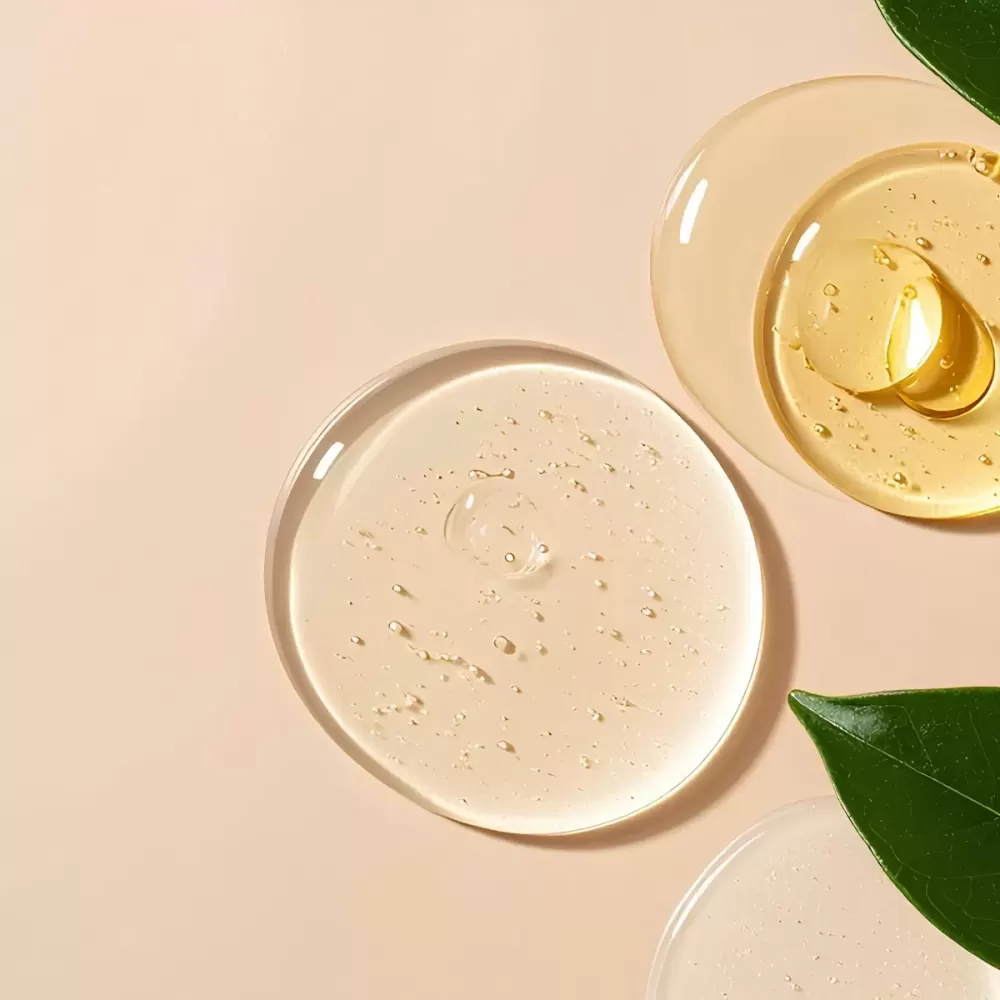 Tinh chất trên đĩa thủy tinh và lá