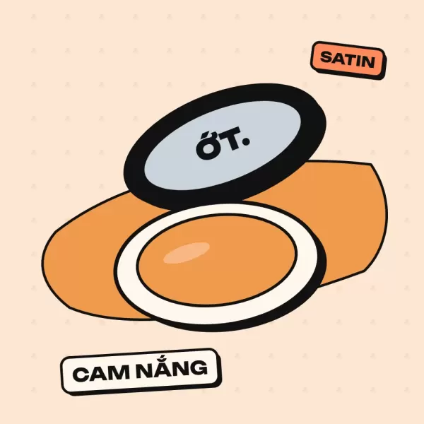 Má hồng kem Ớt Má, màu Cam Nắng (cam nắng ấm, khoẻ khoắn trên da ngăm.)
