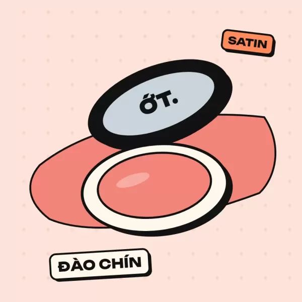 Má hồng kem Ớt Má, màu Đào Chín (má đào ửng nhẹ như vừa đi nắng)