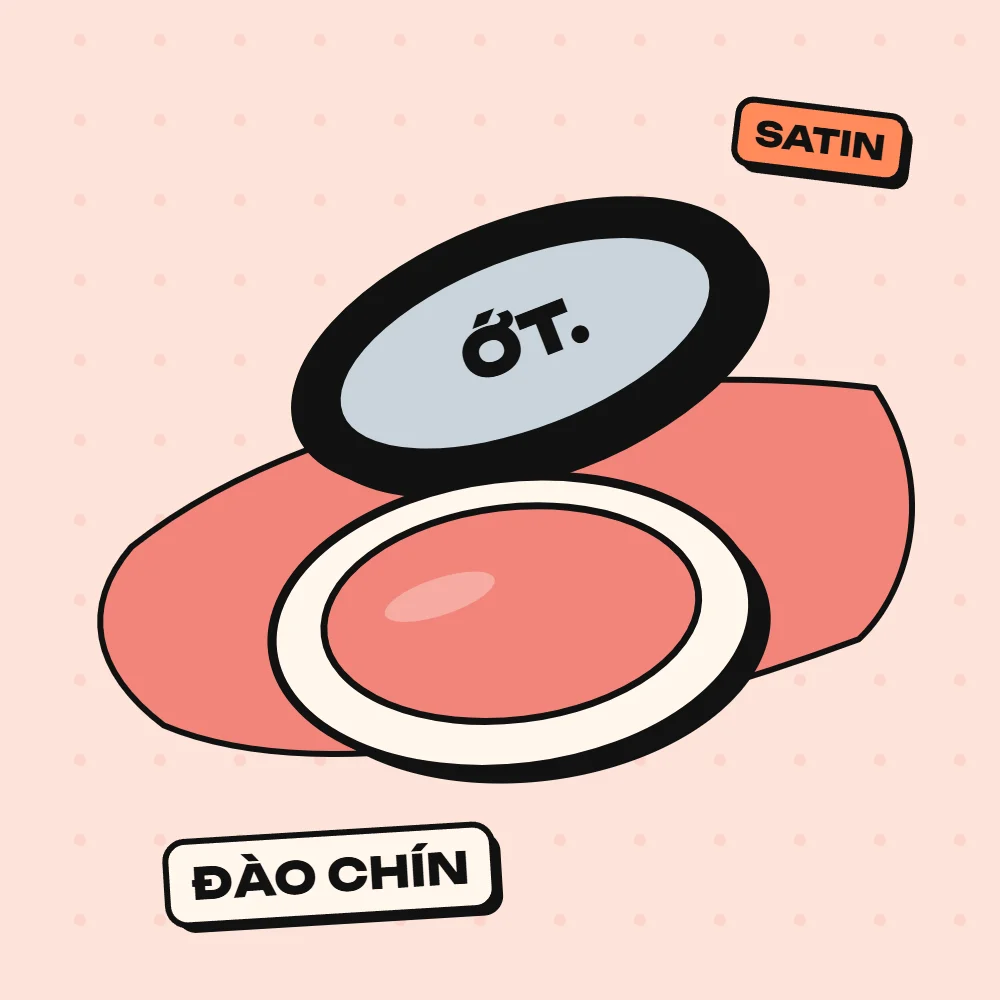 Má hồng kem Ớt Má, màu Đào Chín (má đào ửng nhẹ như vừa đi nắng)