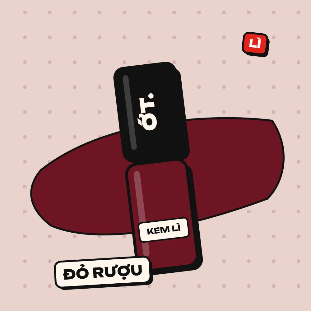 Son kem lì Ớt Cay, màu Đỏ Rượu (đỏ rượu vang sâu, sang và quyến rũ)
