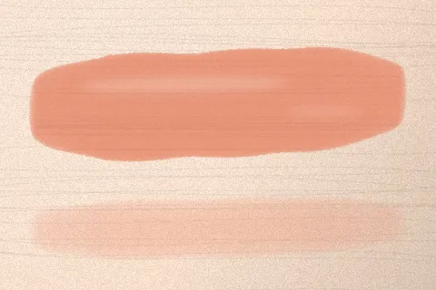 Swatch Son tint bóng Ớt Ngọt màu Cam Sữa trên da rất sáng
