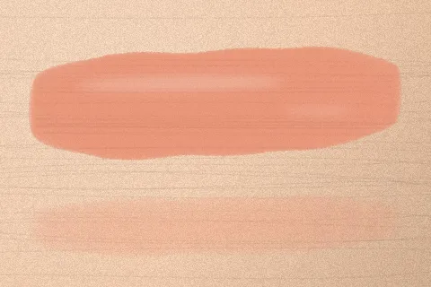 Swatch Son tint bóng Ớt Ngọt màu Cam Sữa trên da sáng