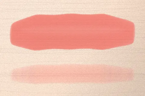 Swatch màu Đào Chín trên da rất sáng