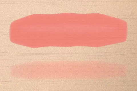 Swatch màu Đào Chín trên da sáng