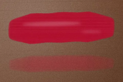 Swatch màu Đỏ Cherry trên da ngăm đậm