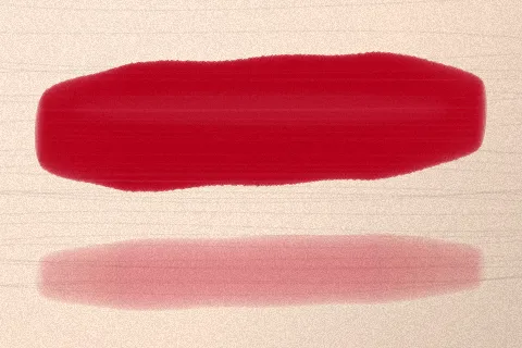 Swatch màu Đỏ Cổ Điển trên da rất sáng
