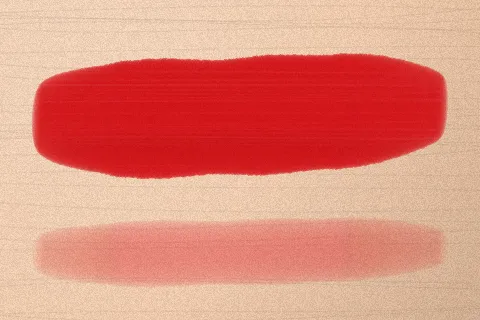Swatch màu Đỏ Ớt trên da sáng