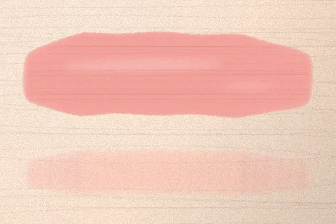 Swatch Son tint bóng Ớt Ngọt màu Hồng Đào trên da rất sáng