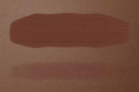 Swatch Son kem lì Ớt Cay màu Nâu Chocolate trên da ngăm đậm