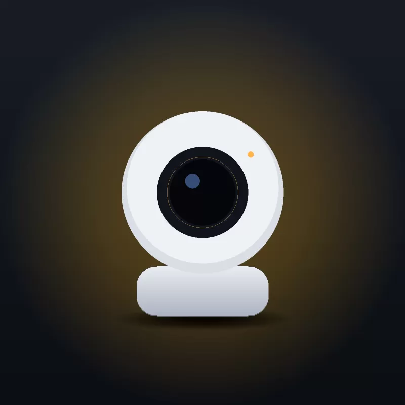 Camera trong nhà dạng vòm xoay 360 độ đặt trên đế trắng – Camera trong nhà DOMUS V2