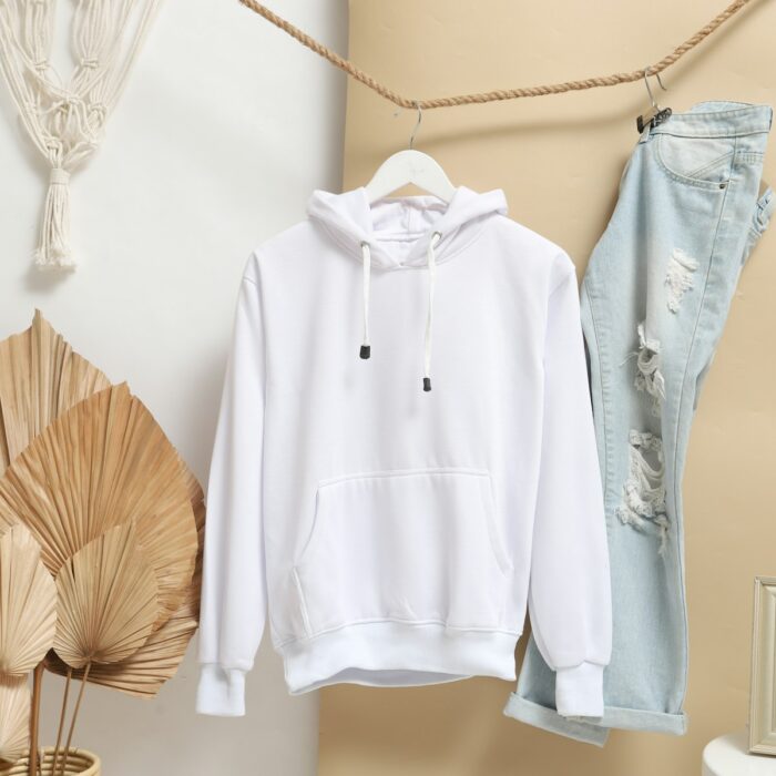 Hoodie KZ Essential – Trắng