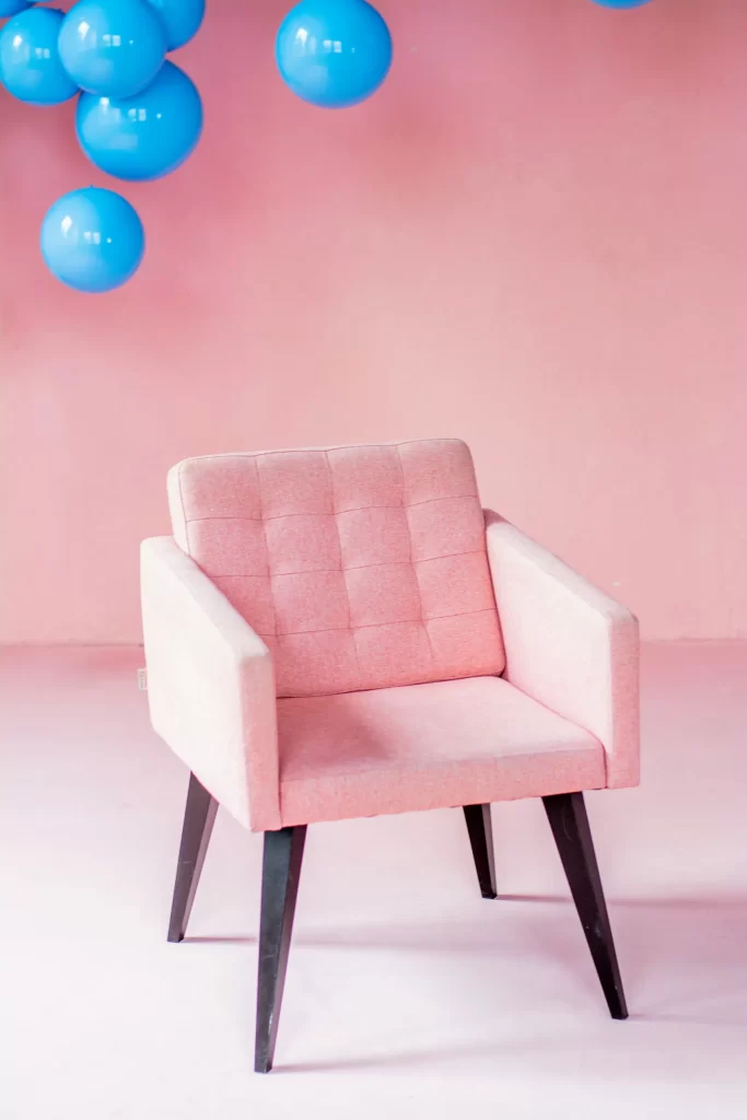 Ghế armchair Rose bọc nhung