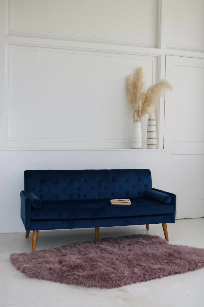 Sofa nhung Royal Navy 3 chỗ