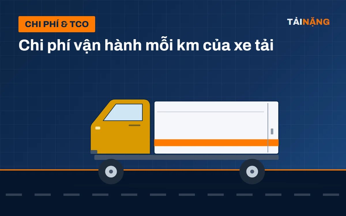 Chi phí vận hành xe tải mỗi km và cách tính TCO