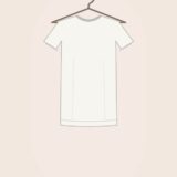 Áo thun cổ tròn basic LUNA màu trắng