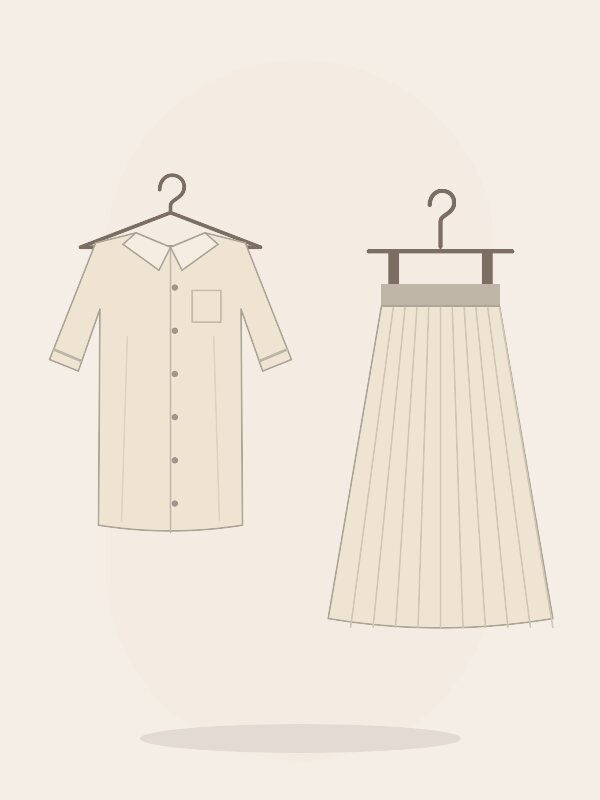 Set áo sơ mi & chân váy Hội An