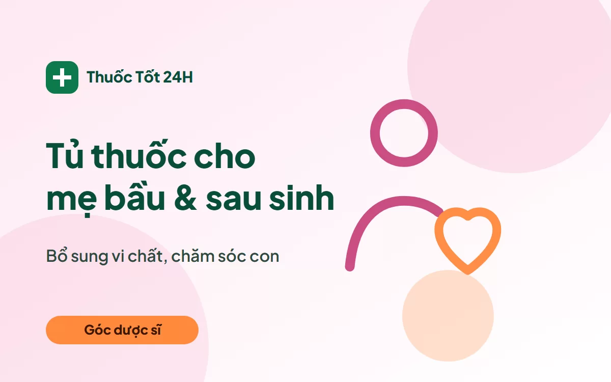 Minh họa Tủ thuốc mẹ bầu và sau sinh: 6 món chuẩn bị sẵn