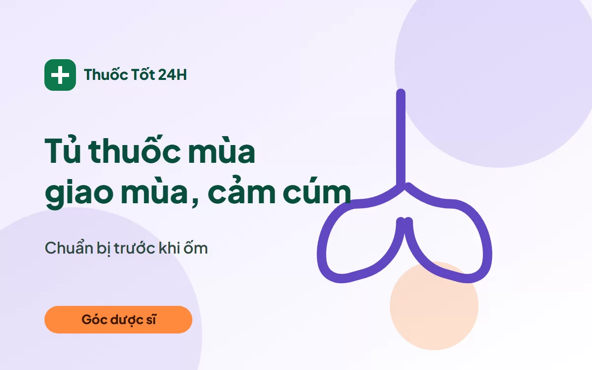 Minh họa Tủ thuốc mùa giao mùa cảm cúm: chuẩn bị sẵn 7 món