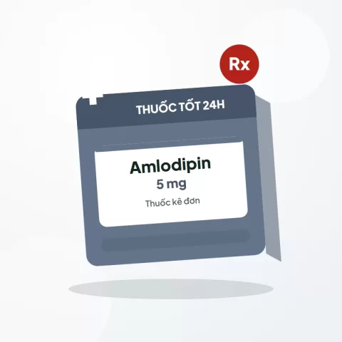 Amlodipin 5mg (thuốc kê đơn) – Hộp 3 vỉ × 10 viên