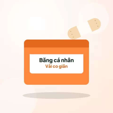 Băng cá nhân vải co giãn – Hộp 100 miếng