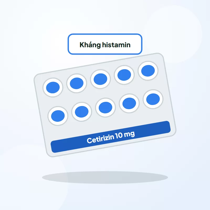 Cetirizin 10mg – Hộp 2 vỉ × 10 viên tại Thuốc Tốt 24H