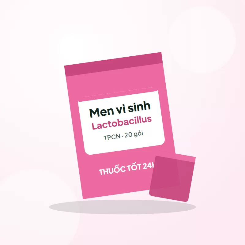 Men vi sinh Lactobacillus dạng gói – Hộp 20 gói tại Thuốc Tốt 24H