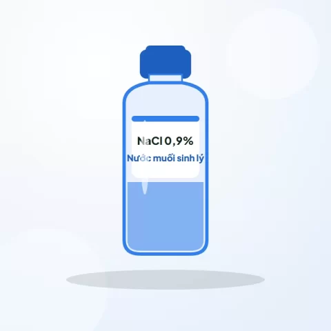 Nước muối sinh lý Natri clorid 0,9% – Chai 500ml