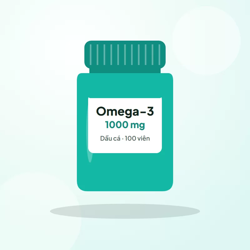 Dầu cá Omega-3 1000mg – Hộp 100 viên tại Thuốc Tốt 24H