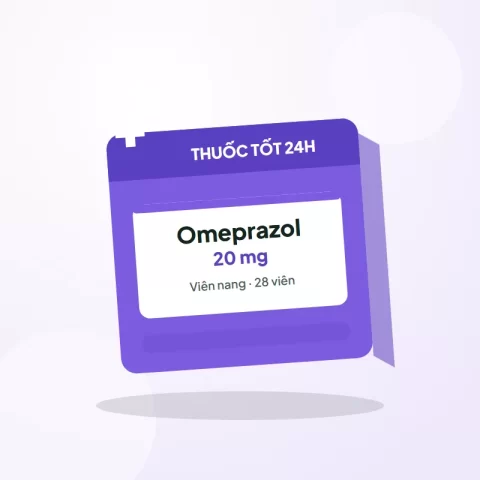 Omeprazol 20mg – Hộp 2 vỉ × 14 viên
