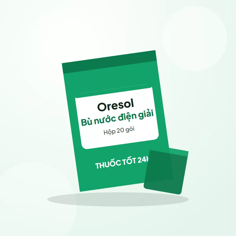 Oresol bù nước điện giải (gói pha 245) – Hộp 20 gói tại Thuốc Tốt 24H