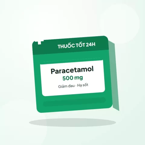 Paracetamol 500mg – Hộp 10 vỉ × 10 viên