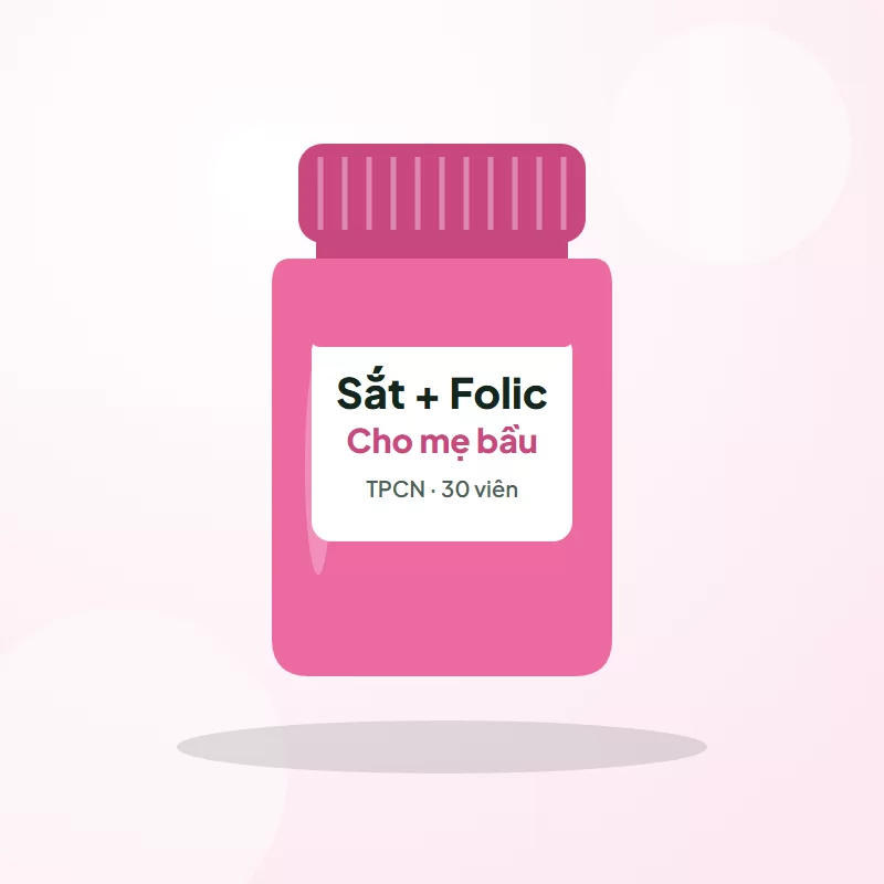 Sắt – Acid folic cho mẹ bầu – Hộp 30 viên tại Thuốc Tốt 24H