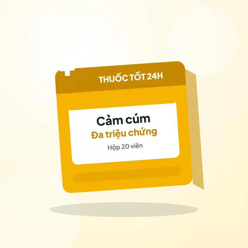 Thuốc cảm cúm đa triệu chứng (Paracetamol – Chlorpheniramin – Phenylephrin) – Hộp 20 viên tại Thuốc Tốt 24H