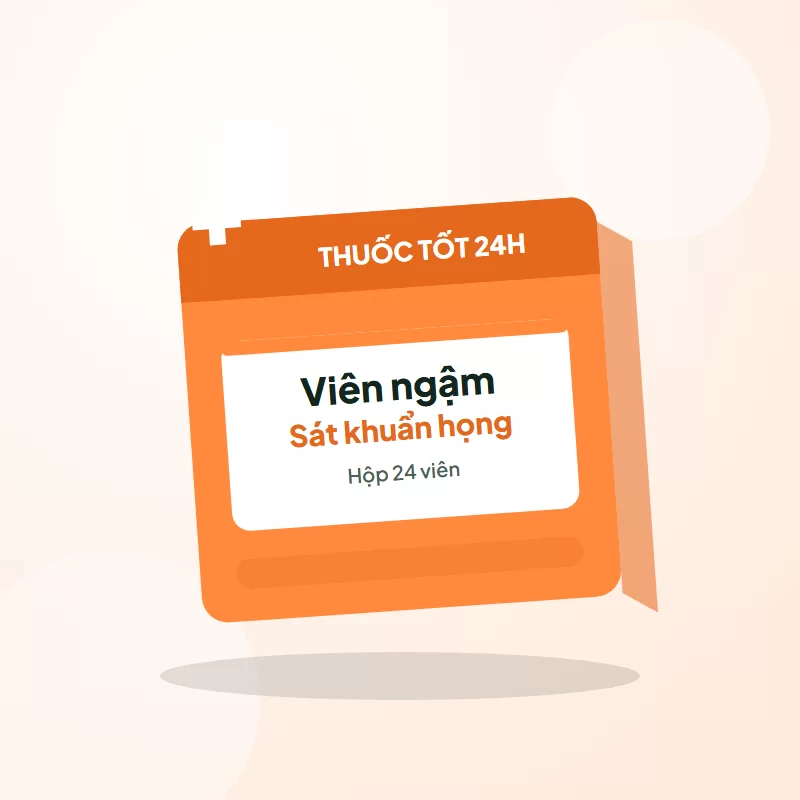 Viên ngậm sát khuẩn họng (Amylmetacresol – Dichlorobenzyl alcohol) – Hộp 24 viên tại Thuốc Tốt 24H