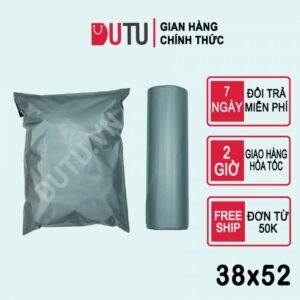 Túi Nilong Đóng Gói Hàng Màu Đen Size 38x52